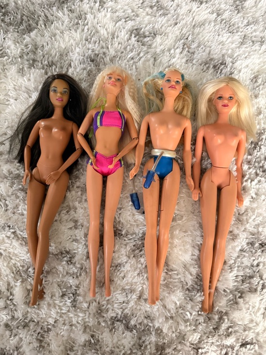 Mattel Other - Barbie Dolls Lot with Pink and Blue Swimwear